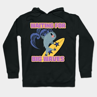 waiting for a big wave Hoodie